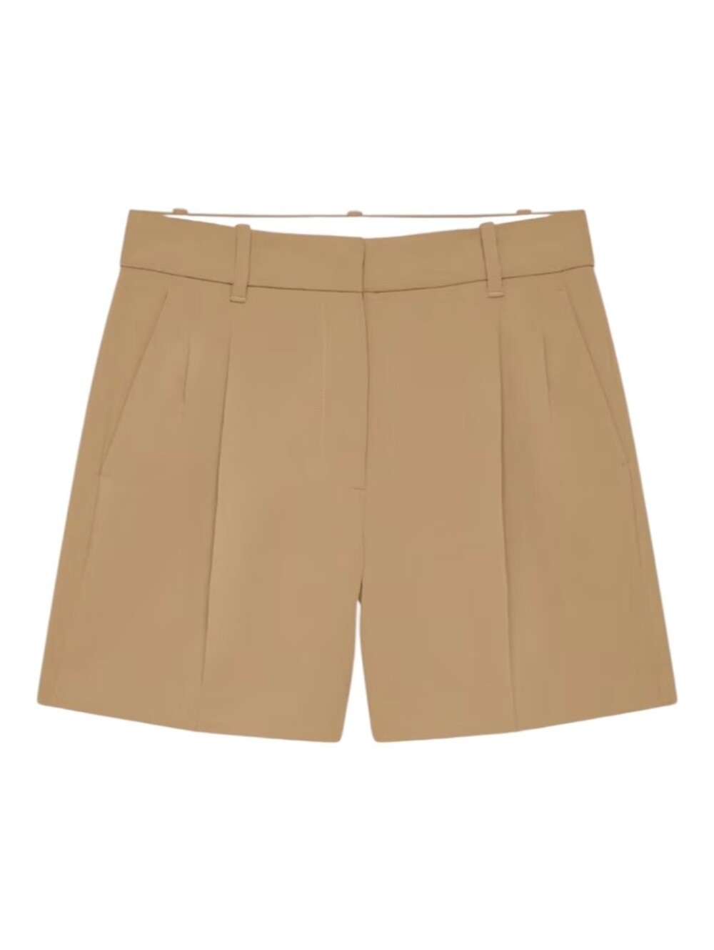Aritzia Wilfred The Effortless Short Mid Thigh Crepette Tan Women's 0